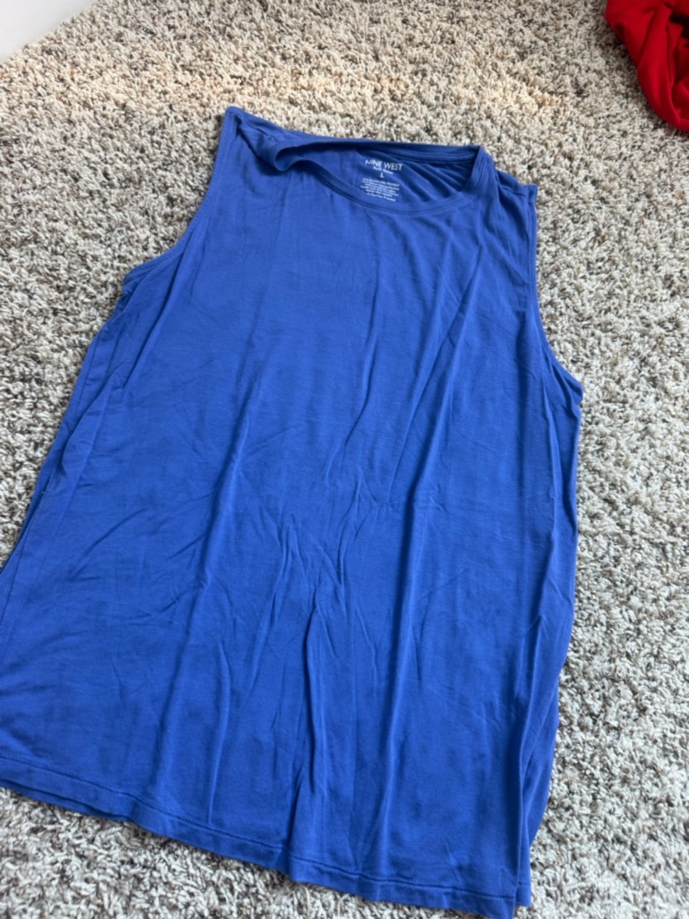 Nine West Royal Blue Sleeveless Tank